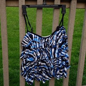 Slimshaper ruffle bathing suit top